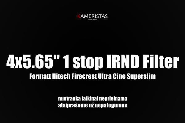 4x5.65" 1 stop IRND Filter Formatt Hitech Firecrest Ultra Cine Superslim (nuoma)