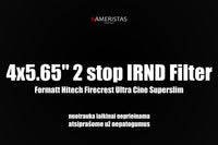 4x5.65" 2 stop IRND Filter Formatt Hitech Firecrest Ultra Cine Superslim (nuoma)