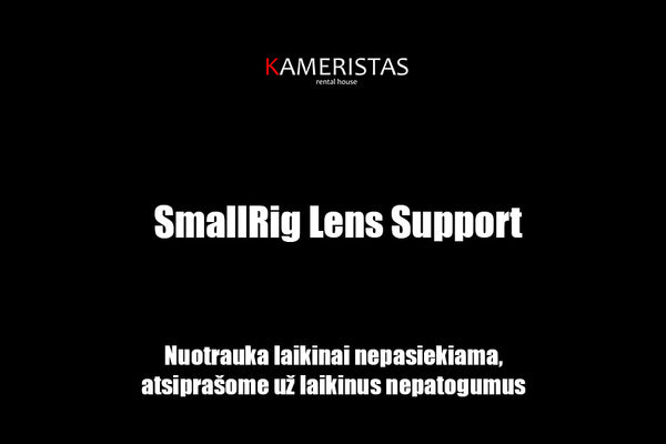 Small Rig Lens Support nuoma Vilnius Cinema Camera rental Lithuania mirrorless sisteminis hybrid hibridinė kamera videografija fotografija kinematografija operatorius videografas fotografas kinas filmai cinema film movie set camera equipment rental Smallrig Lithuania