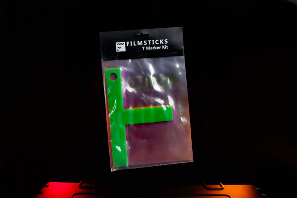 FILMSTICKS T-Markers rinkiniys pirkti Vilniuje – profesionalūs filmavimo ženklai, skirti kino, reklamos ir renginių filmavimui