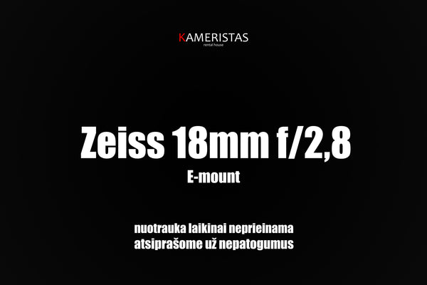 Zeiss Batis 18mm f/2,8 E-mount (nuoma)