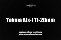 Tokina Atx-I 11-20mm F2.8 CF EF-mount (nuoma)