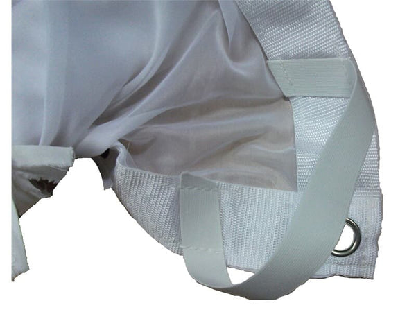 12' x 12' Art. Silk Quarter White